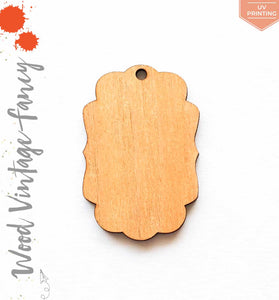 UV Printing Wood Keychain Vintage Fancy (Package.Price)