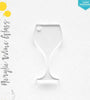 Laser Engraving Acrylic Keychains Wine Glass