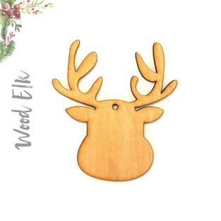 Wood Christmas Ornaments Elk (Package.Price)