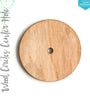 Laser Engraving Wood Circles With Center Hole 3/16" Thick (Package.Price)