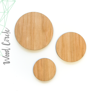 Wood Circles 3/16" Thick (Package.Price)