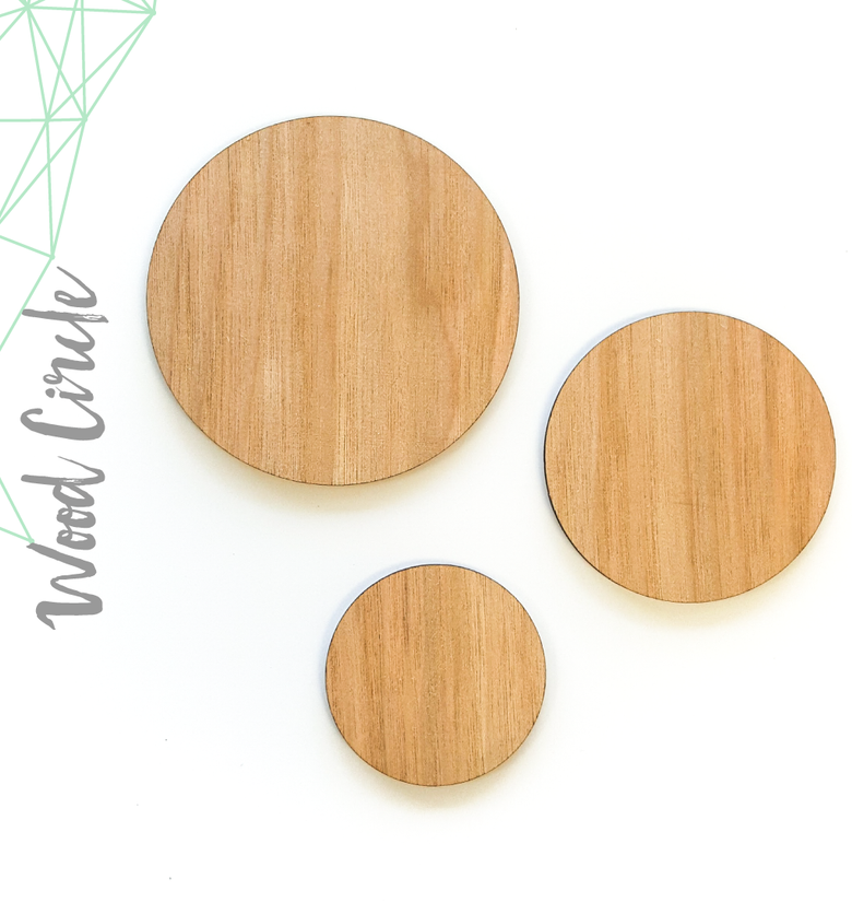 Wood Circles 3/16