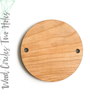Wood Circles With Two Holes 3/16" Thick (Package.Price)