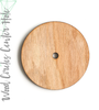 Wood Circles With 1/4" Center Hole - 3/16" Thick (Package.Price)