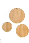 Wood Circles With Hole 3/16" Thick (Package.Price)