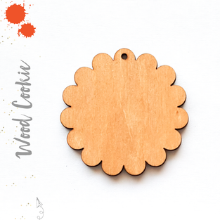 Wood Keychain Cookie (Package.Price)