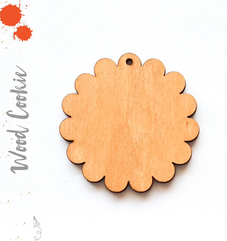 Wood Keychain Cookie (Package.Price)
