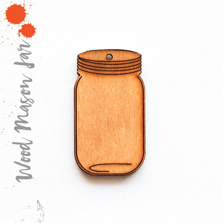 Wood Keychain Mason Jar Soto (Package.Price)