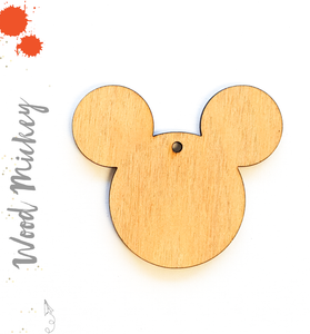 Wood Keychain Mouse Head (Package.Price)