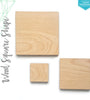 Laser Engraving Wood Square 3/16" Thick (Package.Price)