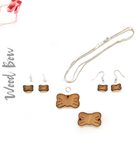 Wood Jewelry Bow (Package.Price)