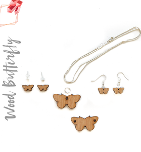 Wood Jewelry Butterfly (Package.Price)