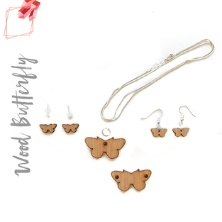 Wood Jewelry Butterfly (Package.Price)