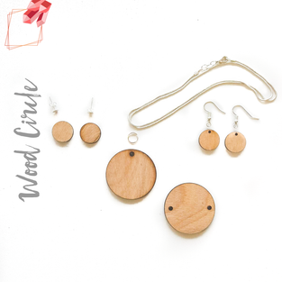 Wood Jewelry Circles (Package.Price)
