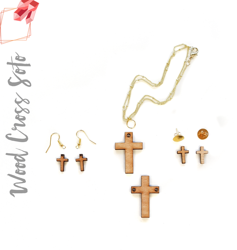 Wood Jewelry Cross (Package.Price)