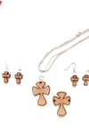 Wood Jewelry Cross Rounded (Package.Price)