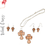 Wood Jewelry Cross Rounded (Package.Price)