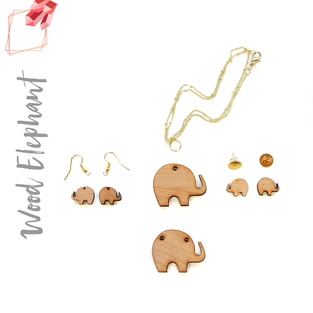 Wood Jewelry Elephant (Package.Price)