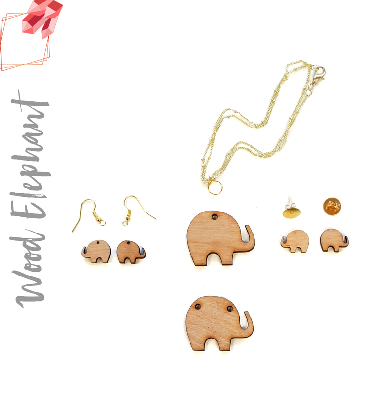 Wood Jewelry Elephant (Package.Price)