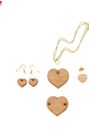 Wood Jewelry Hearts (Package.Price)