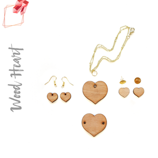 Wood Jewelry Hearts (Package.Price)