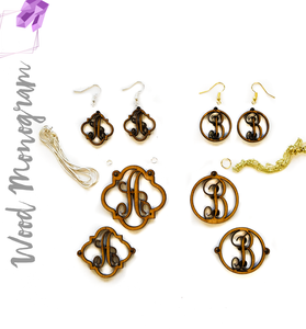 Wood Jewelry Monograms (Package.Price)