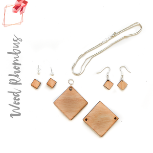 Wood Jewelry Rhombus (Package.Price)