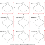 Wood Christmas Ornaments Samples (Package 24 Units)