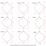Wood Christmas Ornaments Samples (Package 24 Units)