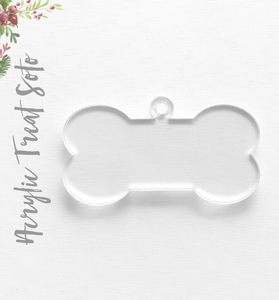 Acrylic Christmas Ornaments Dog Bone Soto