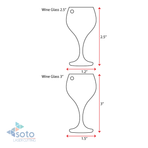 Acrylic Keychains Wine Glass